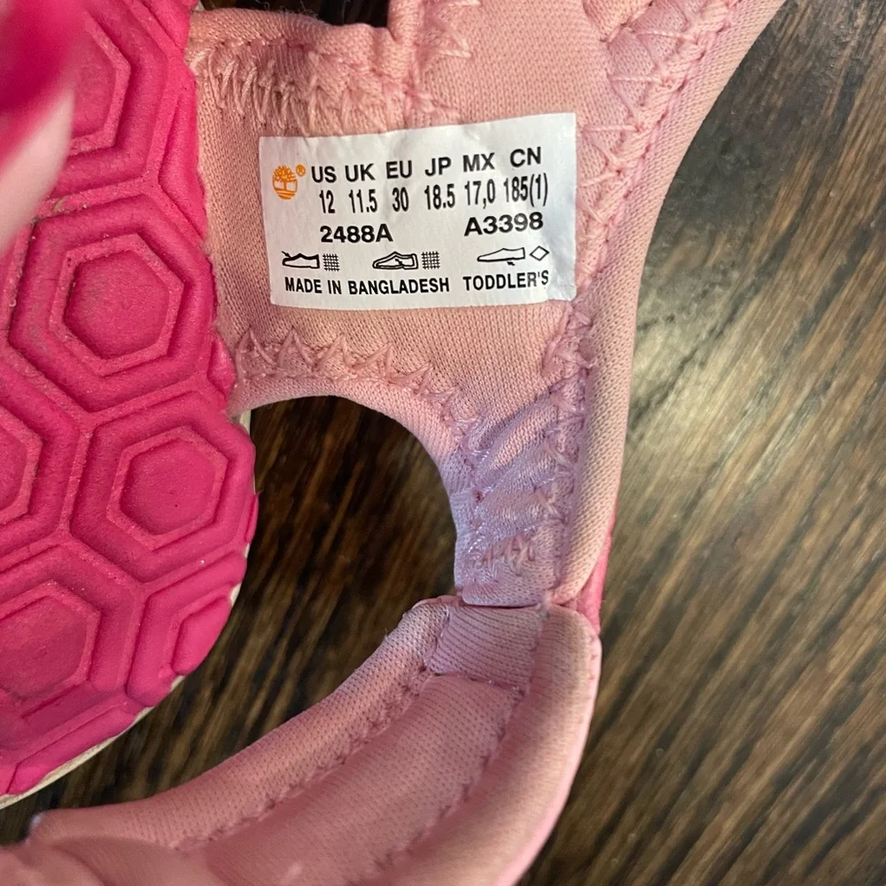 Timberland Pink Girls Sandals Size 12